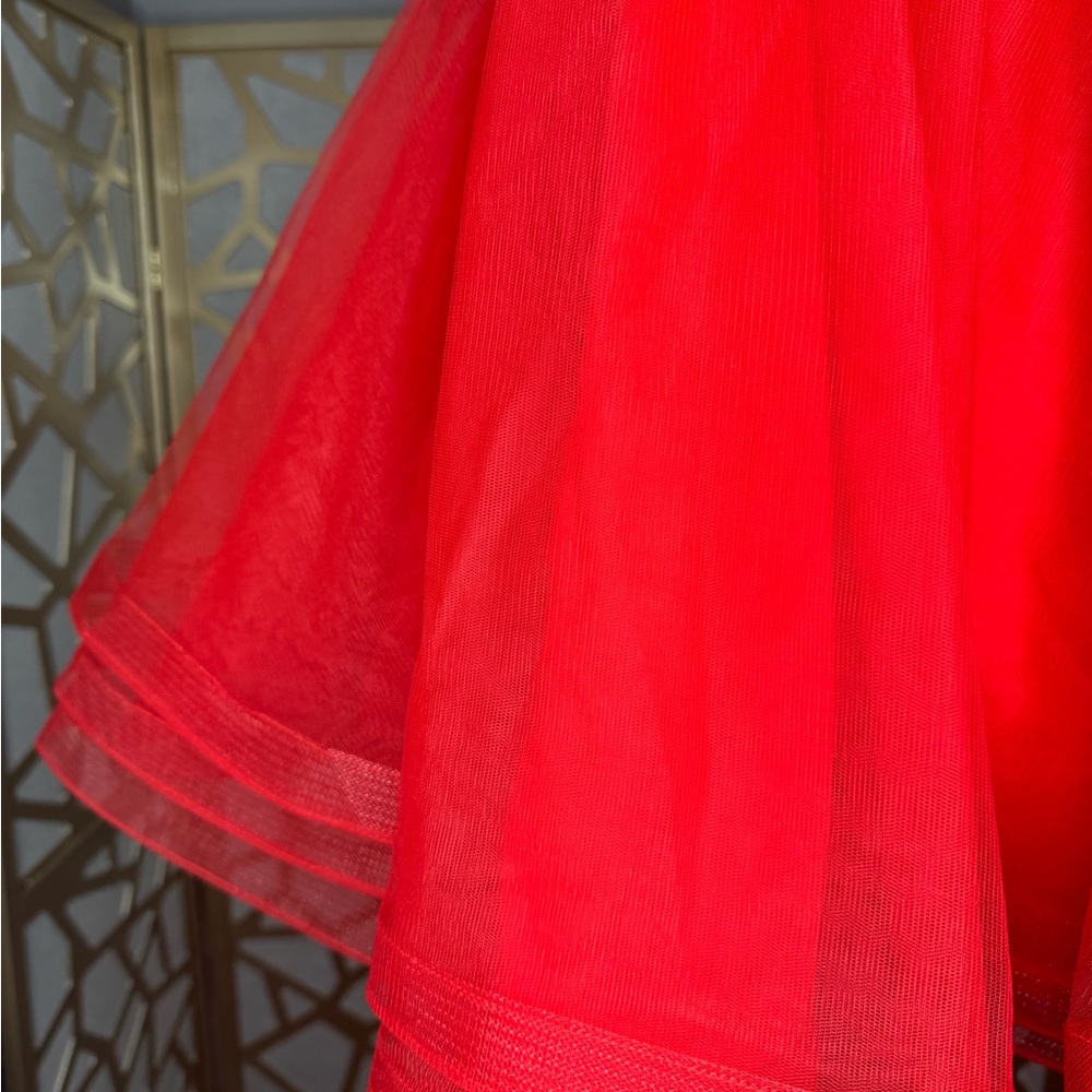 *LUCCI LU RED DRESS SIZE 2 - Picture 13 of 17